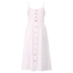 BEFORW Women Summer Dress 2019 Sexy Straps Bohemian Floral Tunic Beach Dress Sundress Pocket Red Dresses Female